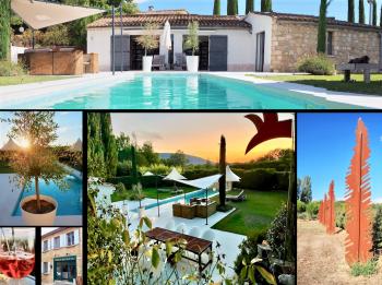 Location vacances piscine - Oppede - Les Cerisiers - Luberon Provence